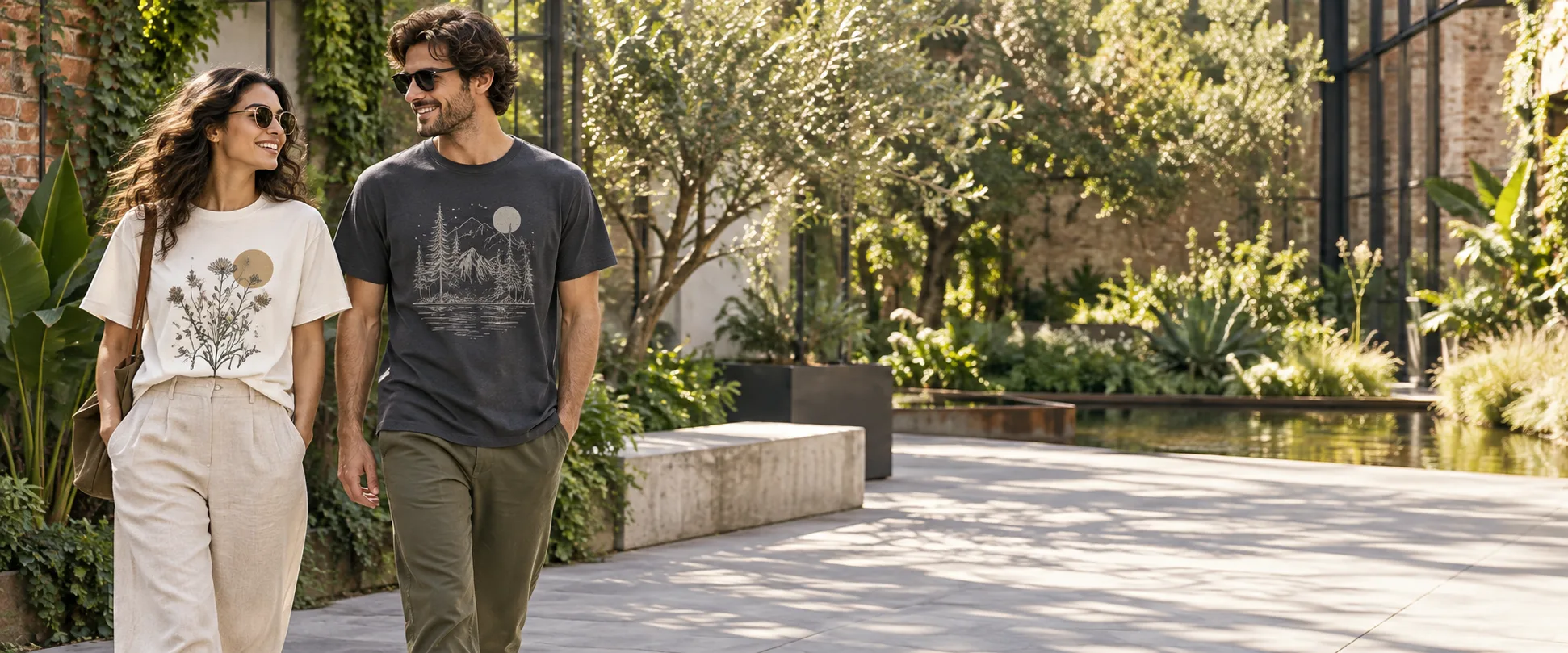 Nature-inspired Dwtees graphic T-shirts