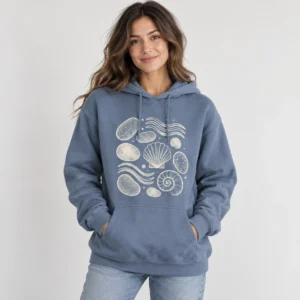 Coastal Pebbles Pullover Hoodie